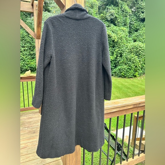 Eileen Fisher Boiled wool cardigan coat pockets - Picture 5 of 5